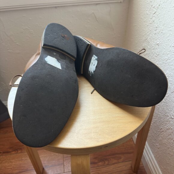 The Generic Man Handmade Caramel Leather Chukka Boots, Sz 44.5/US 11 - Picture 8 of 12